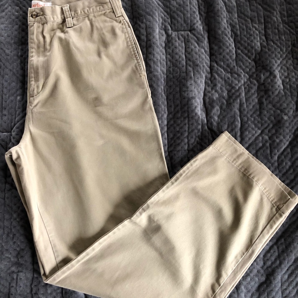 Timberland Stratham Twill Flant Front Khaki Chino